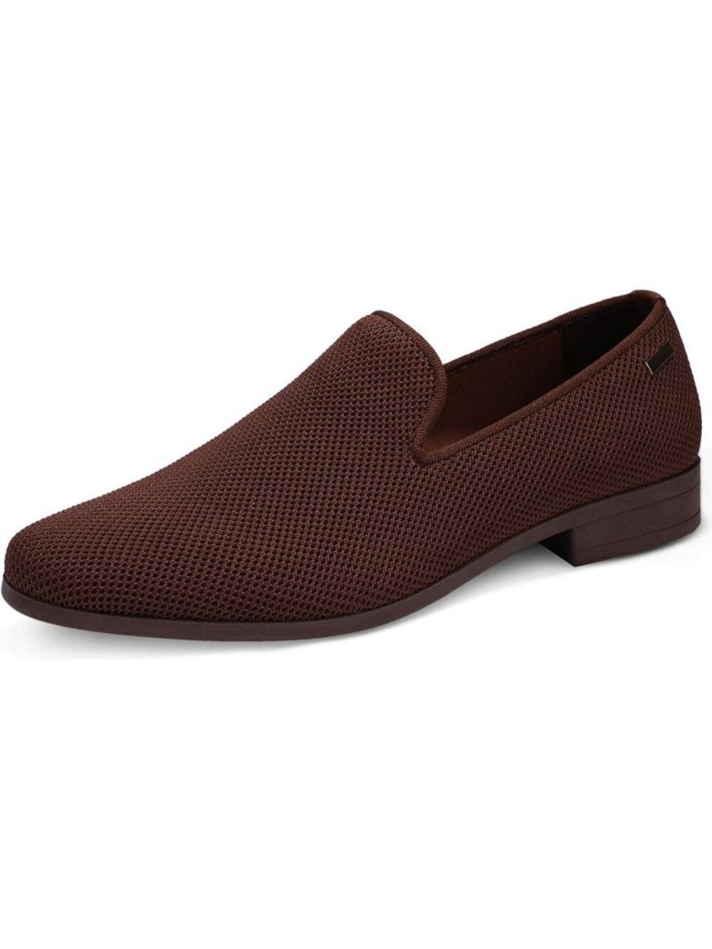 UUBARIS Men's Brown Elegant Tuxedo Loafers Slip on Dress Shoes Formal Shoes